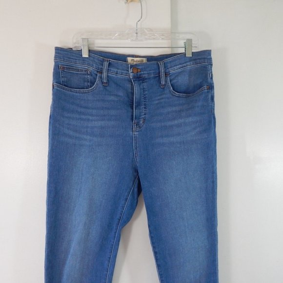 MADEWELL JEANS roadtripper crop light wash iberia super stretch high rise 32 - Picture 5 of 10